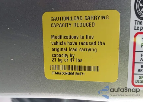 2022 Toyota Tacoma Trd Sport из США, поврежденный, VIN 3TMAZ5CN6NM191071